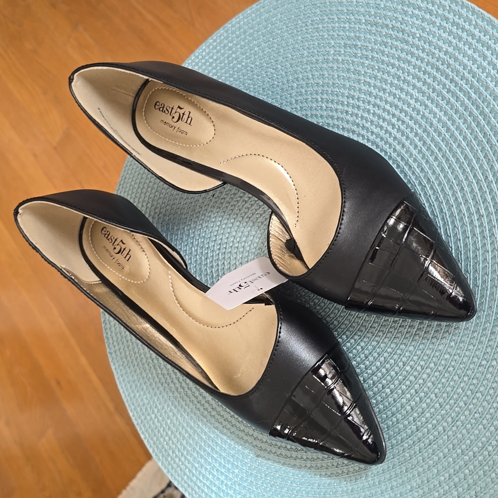 EAST 5TH BRAND WOMEN'S BLACK DRESS SHOES WITH MEMORY FOAM SIZE 8